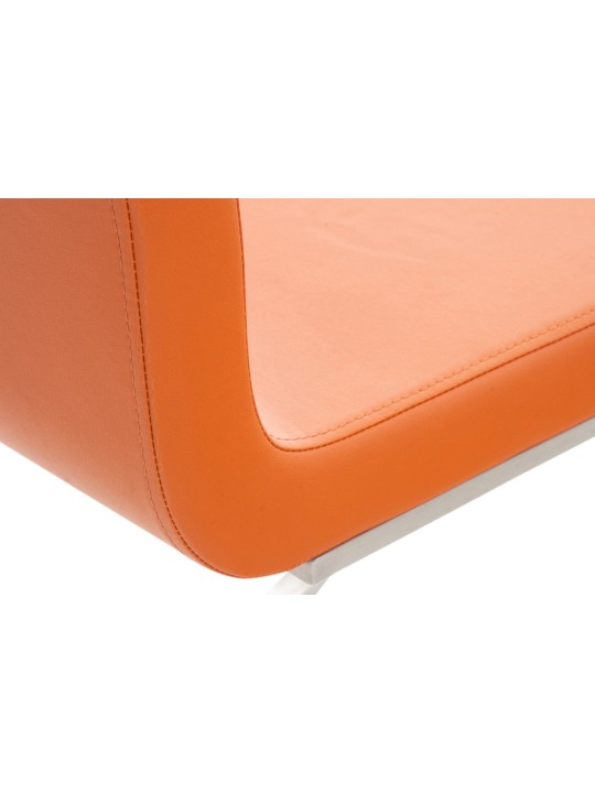 Lot de 2 chaises de salle à manger Belfort, orange