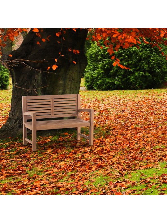 Banc en teck Halden 120 cm, teck