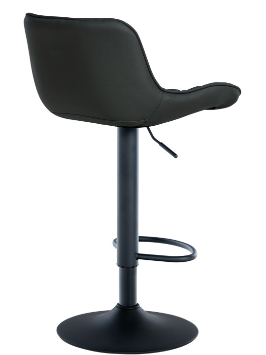 Tabouret de bar Minosa simili cuir, noir Tabouret de bar Minosa simili cuir, noir