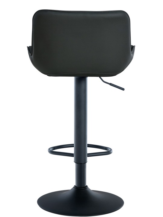 Tabouret de bar Minosa simili cuir, noir Tabouret de bar Minosa simili cuir, noir