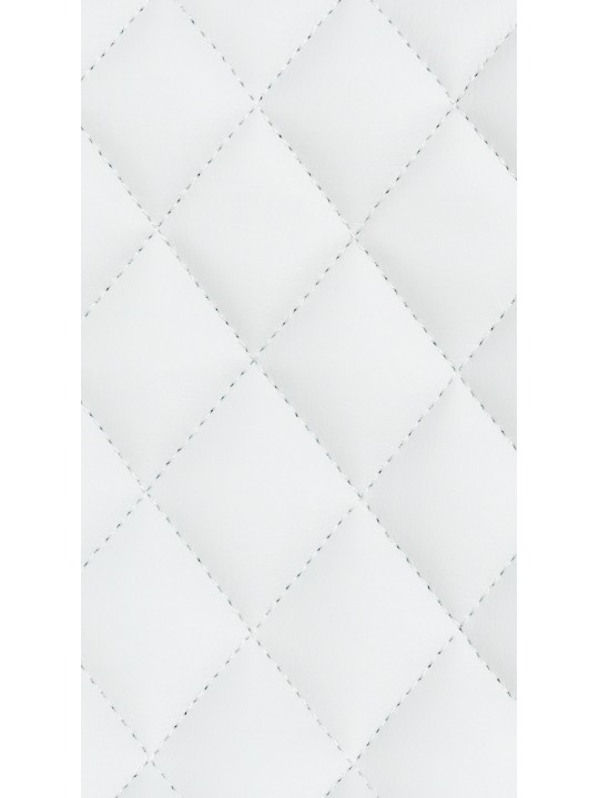 Tabouret de bar Minosa simili cuir, blanc