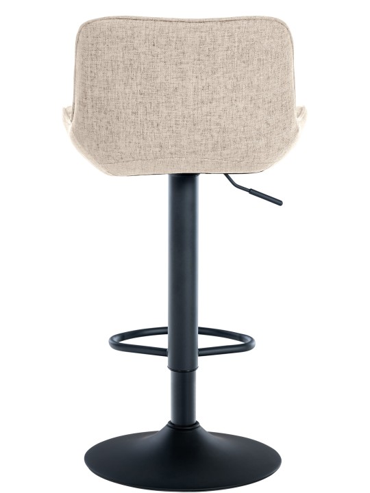 Tabouret de bar Minosa tissu, taupe