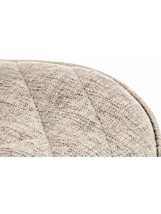Tabouret de bar Minosa tissu, taupe