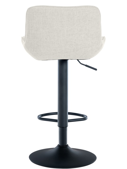 Tabouret de bar Minosa tissu, crème