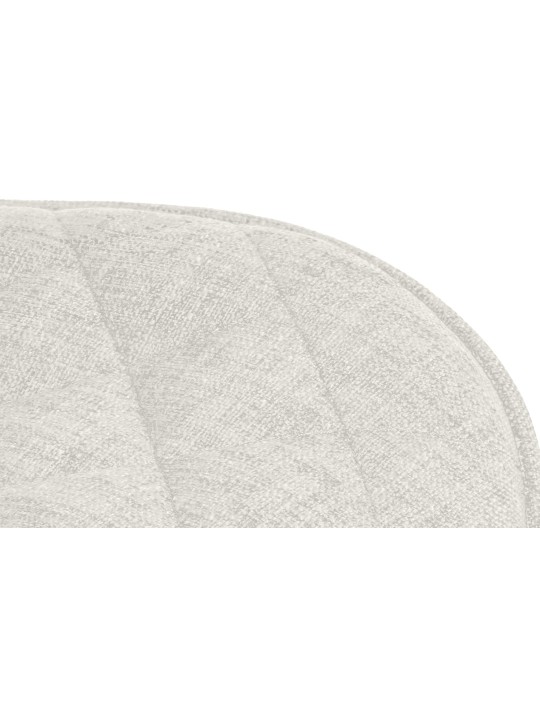 Tabouret de bar Minosa tissu, crème