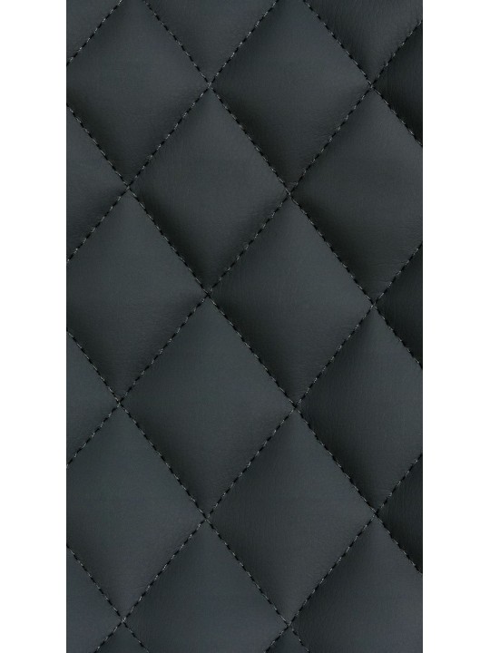 Lot de 2 tabourets de bar Minosa simili cuir, noir