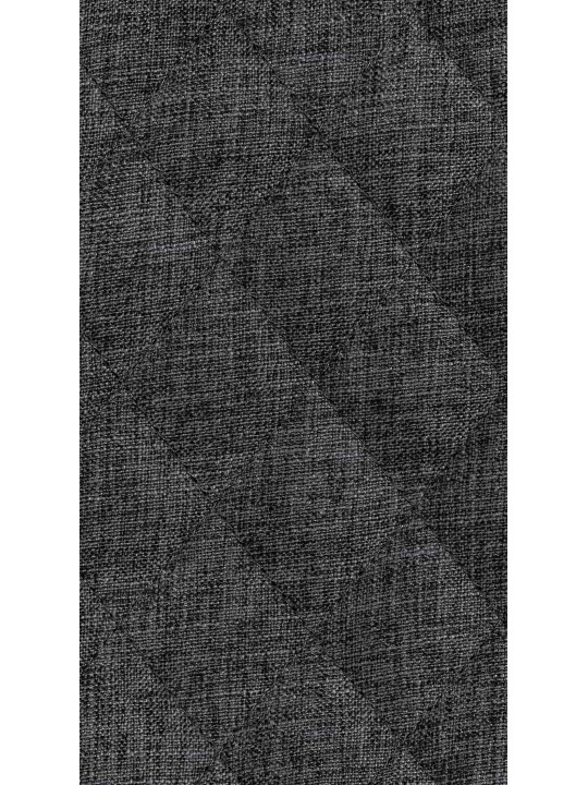 Lot de 2 tabourets de bar Minosa tissu, noir