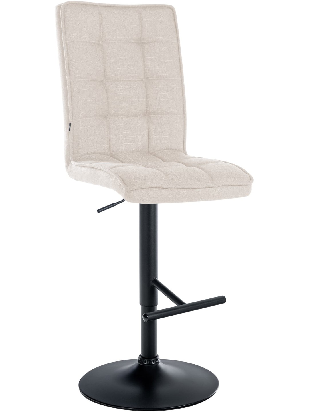 Tabouret de bar Pékin V2 tissu, crème