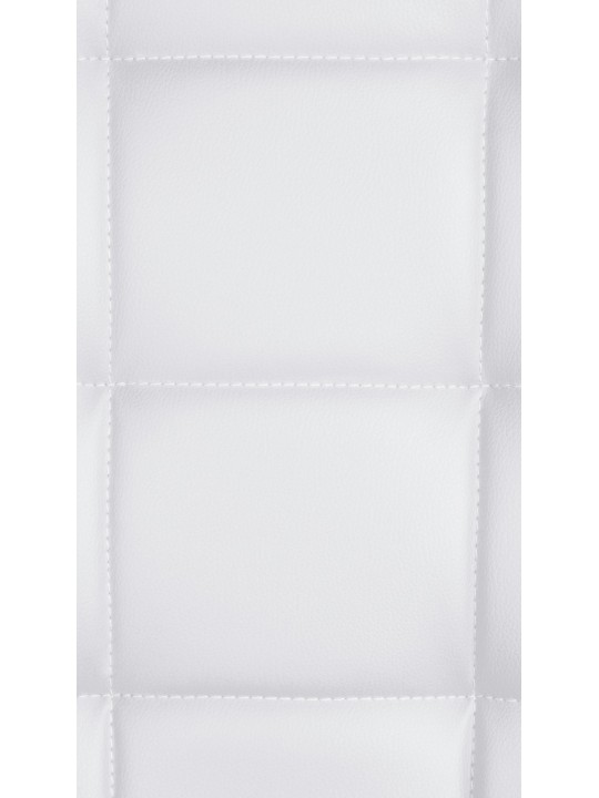 Tabouret de bar Peking V2 cuir artificiel, blanc