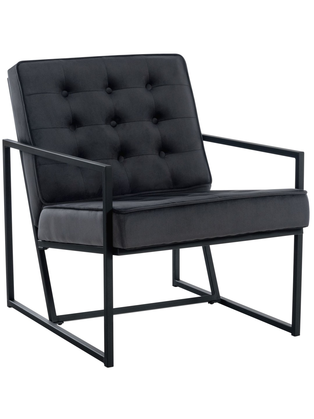 Chaise longue Avon velours, gris