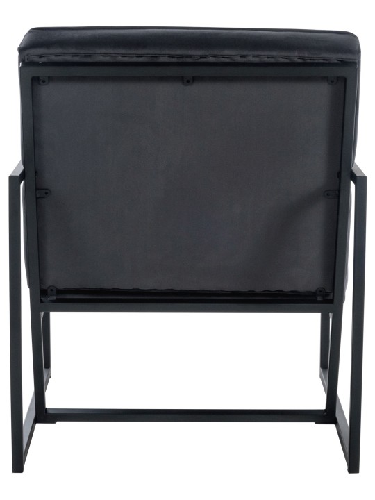 Chaise longue Avon velours, gris