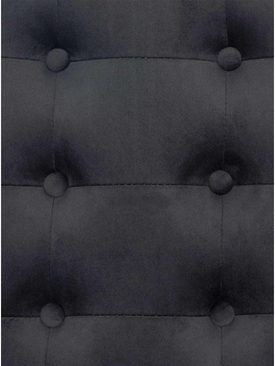 Chaise longue Avon velours, gris