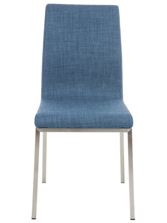 Lot de 2 chaises de salle à manger Colmar tissu, bleu