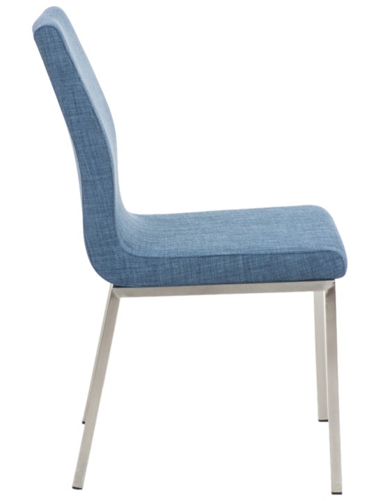 Lot de 2 chaises de salle à manger Colmar tissu, bleu