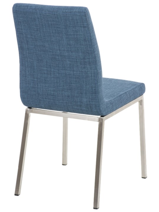 Lot de 2 chaises de salle à manger Colmar tissu, bleu