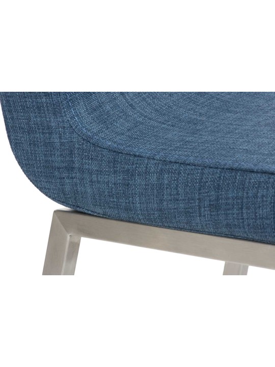 Lot de 2 chaises de salle à manger Colmar tissu, bleu