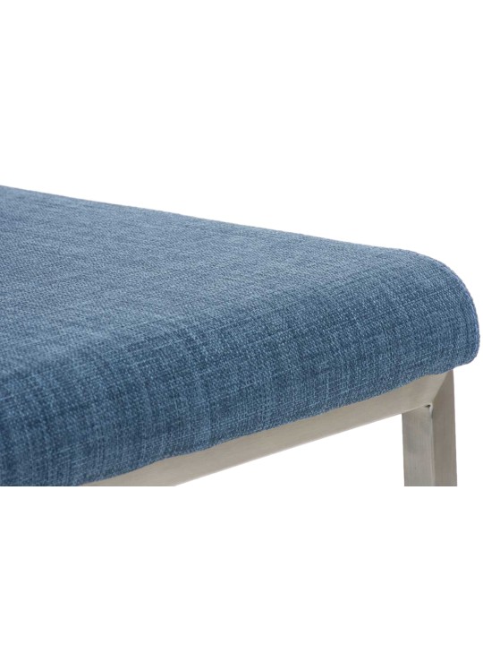 Lot de 2 chaises de salle à manger Colmar tissu, bleu