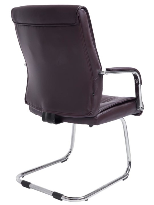 Lot de 2 chaises visiteurs Sievert, brun