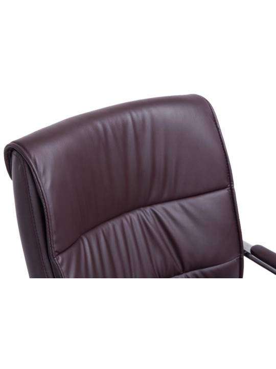 Lot de 2 chaises visiteurs Sievert, brun