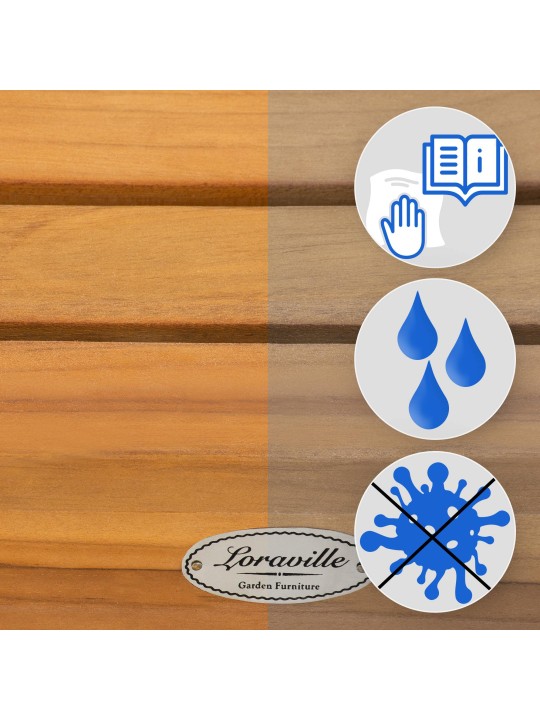 Banc en teck Boston, teck