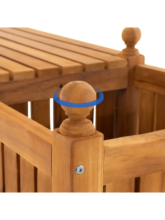 Banc en teck Boston, teck