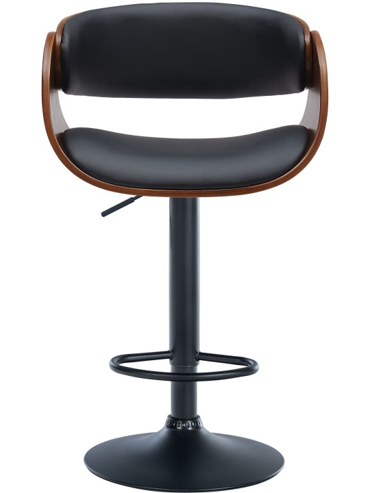 Tabouret de bar Portmore simili cuir, noyer/noir Tabouret de bar Portmore simili cuir, noyer/noir