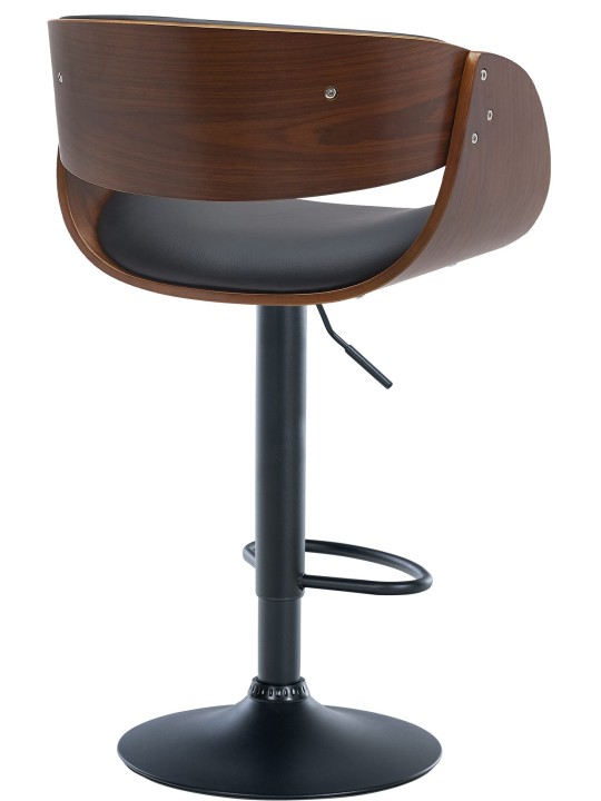 Tabouret de bar Portmore simili cuir, noyer/noir Tabouret de bar Portmore simili cuir, noyer/noir