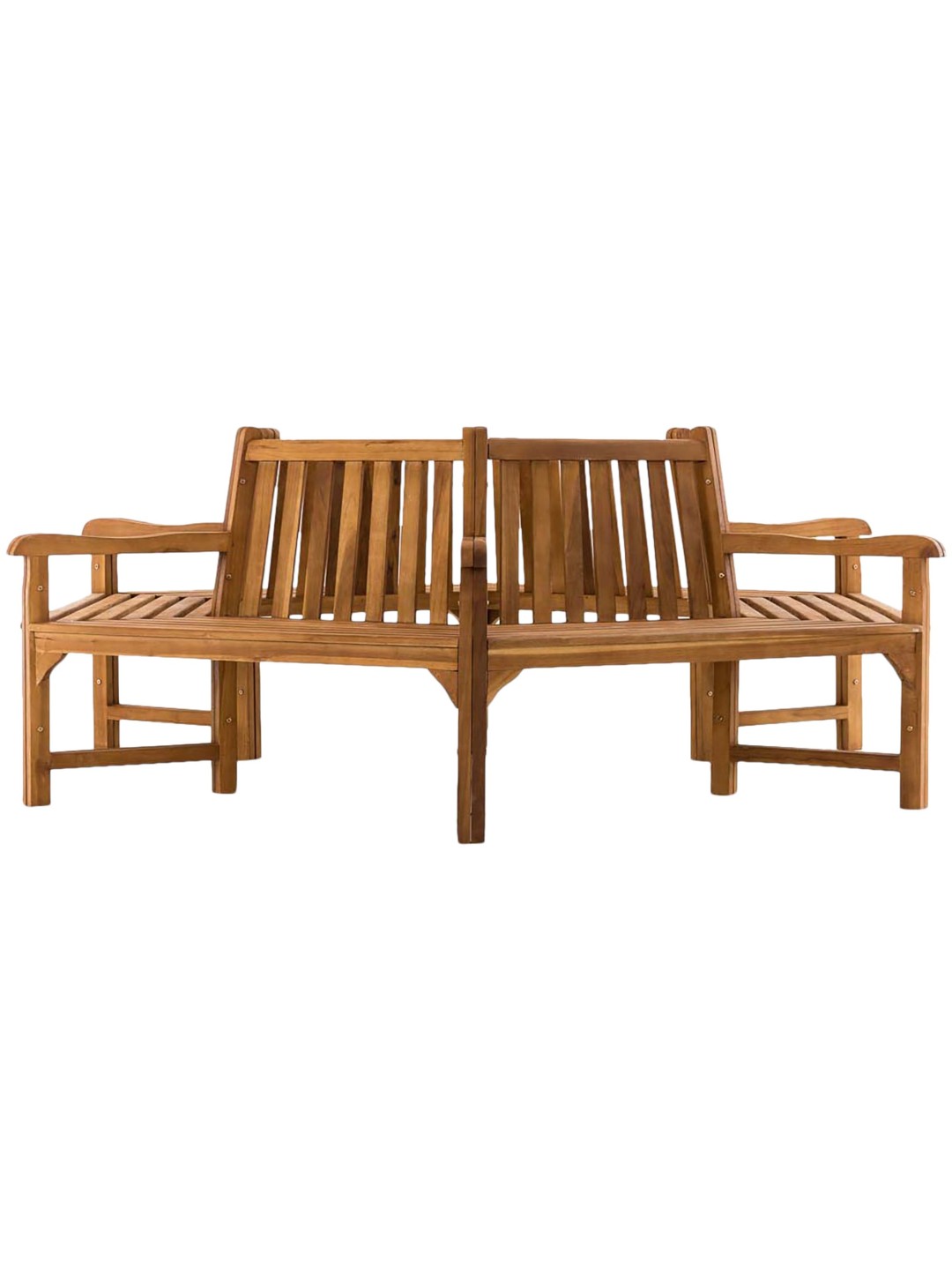Banc arbre Sonja avec accoudoirs 250 cm, teck