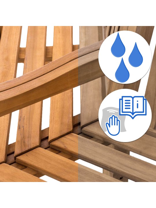 Banc arbre Sonja avec accoudoirs 250 cm, teck