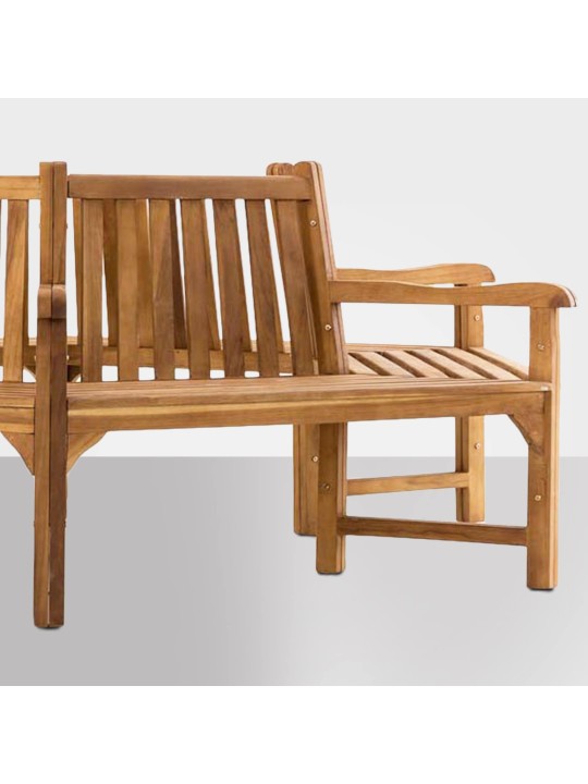 Banc arbre Sonja avec accoudoirs 250 cm, teck