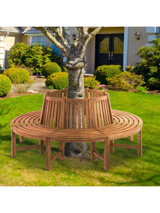 Banc d'arbre Novum environ 200 cm, teck Banc d'arbre Novum environ 200 cm, teck