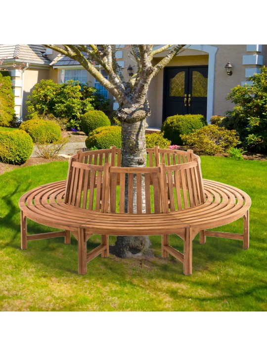Banc d'arbre Novum environ 250 cm, teck