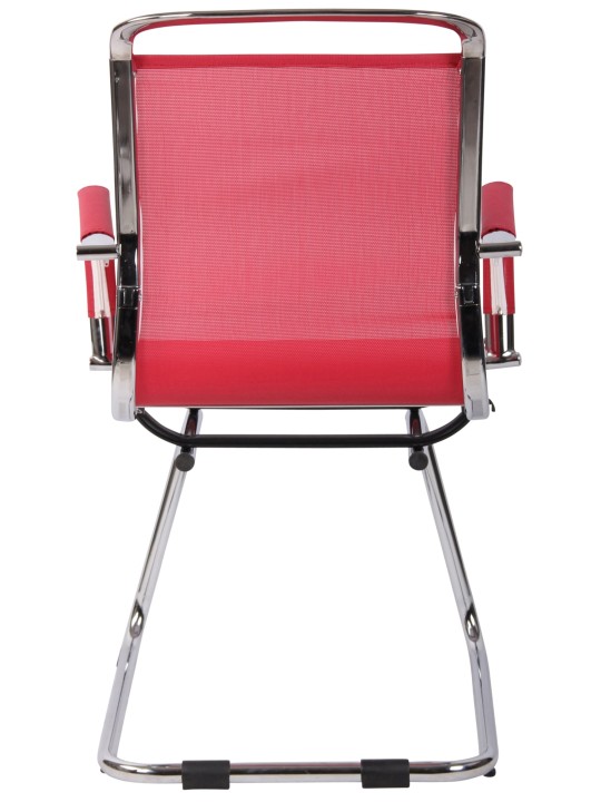 Chaise visiteur Barnet Mesh, rouge