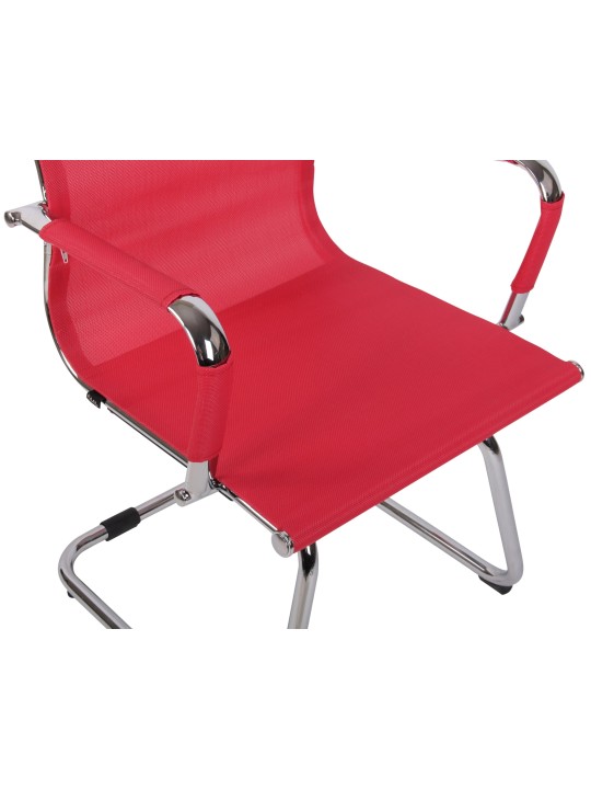 Chaise visiteur Barnet Mesh, rouge