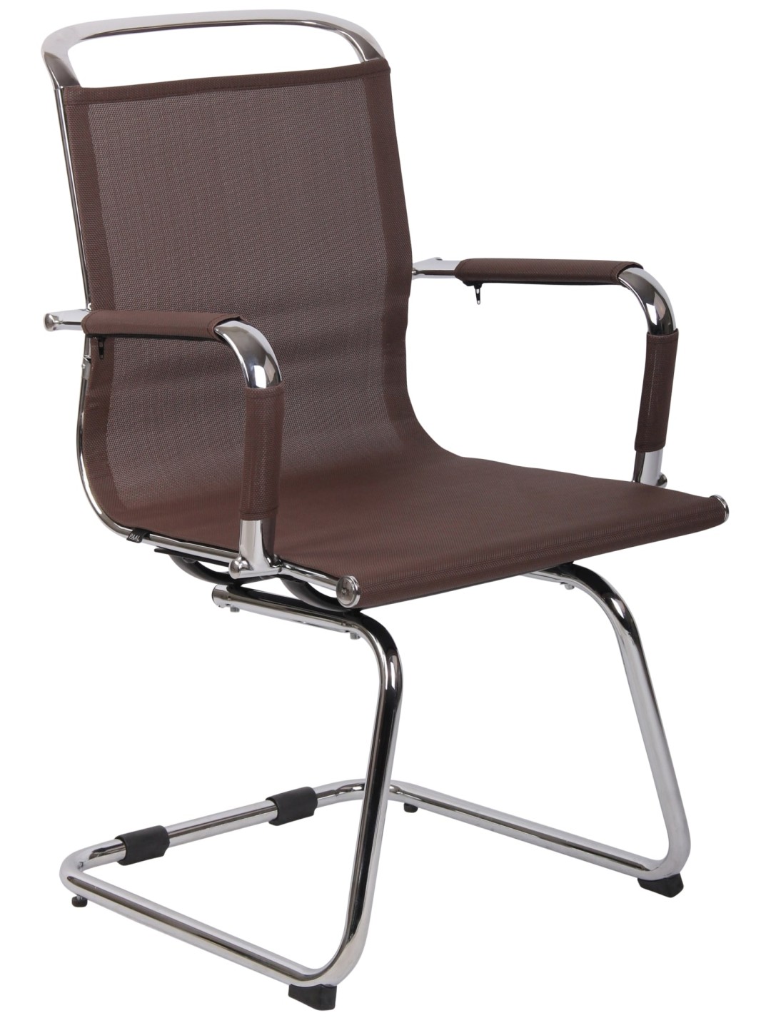 Chaise visiteur Barnet Mesh, brun