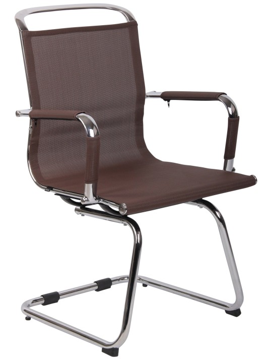 Chaise visiteur Barnet Mesh, brun