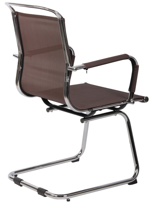 Chaise visiteur Barnet Mesh, brun