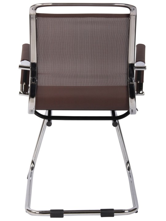 Chaise visiteur Barnet Mesh, brun