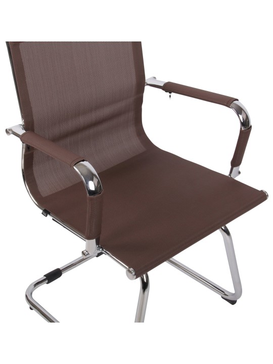 Chaise visiteur Barnet Mesh, brun