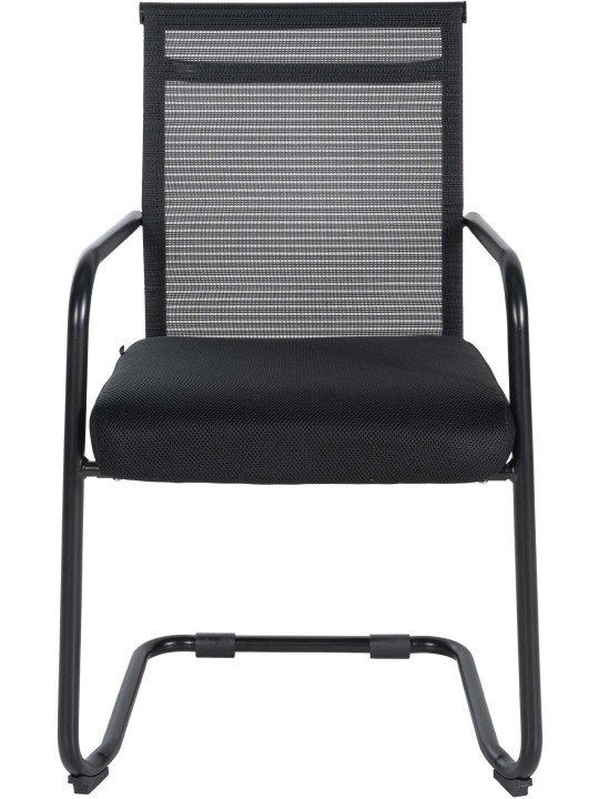 Chaise visiteur Denny, noir