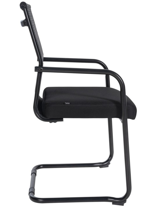 Chaise visiteur Denny, noir