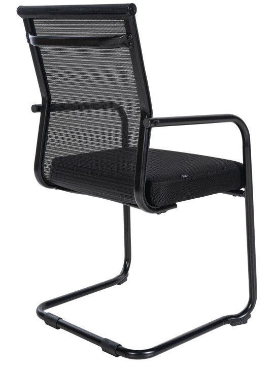 Chaise visiteur Denny, noir