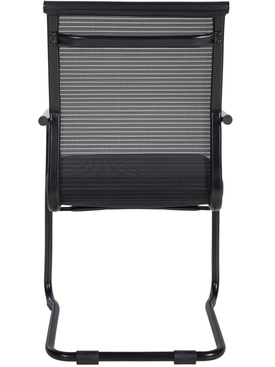 Chaise visiteur Denny, noir