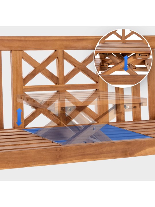 Banc en teck Luka 150 cm, teck