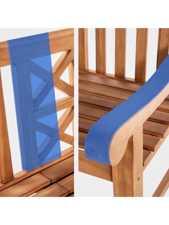 Banc en teck Luka 150 cm, teck