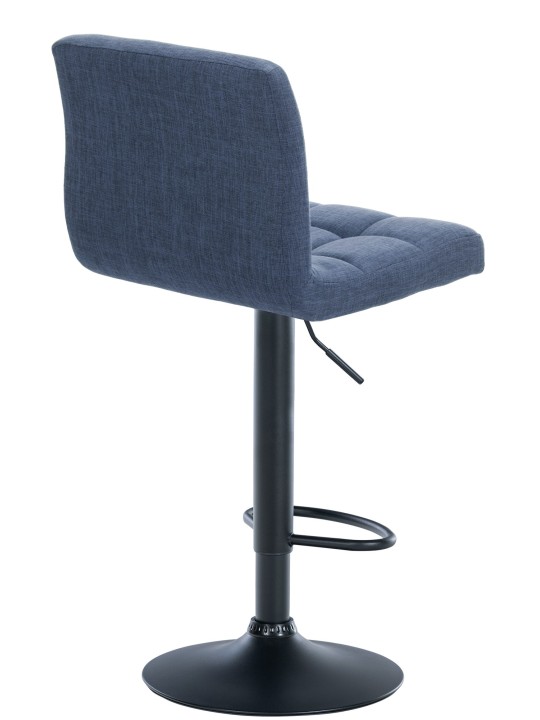 Tabouret de bar Calma tissu, bleu