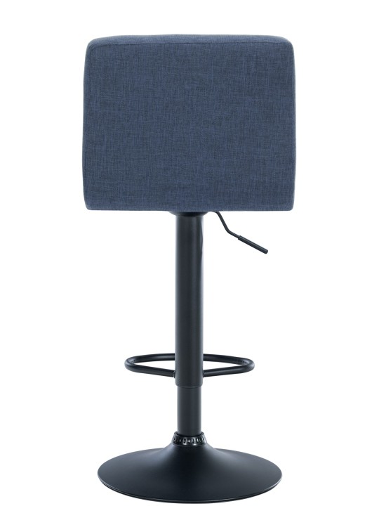 Tabouret de bar Calma tissu, bleu
