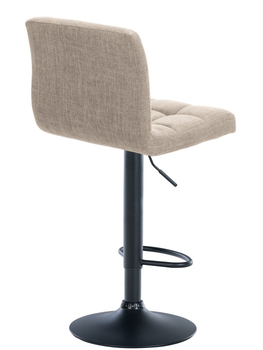 Tabouret de bar Calma tissu, crème
