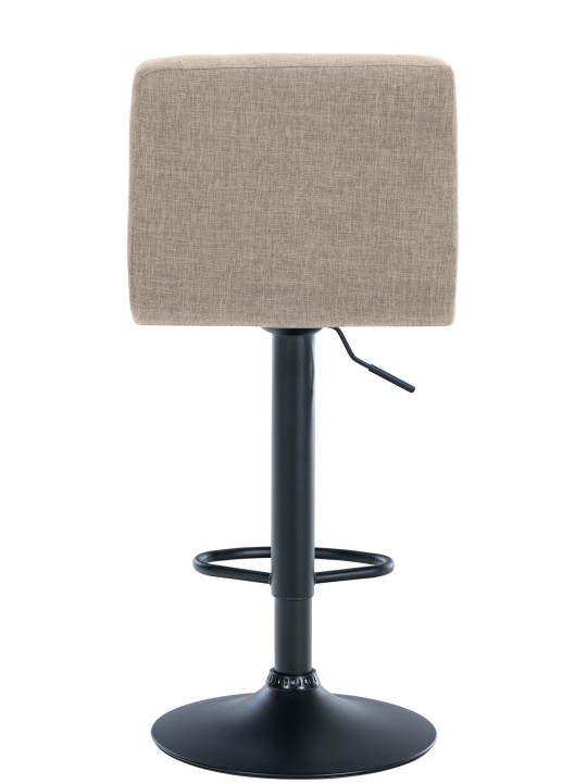 Tabouret de bar Calma tissu, crème