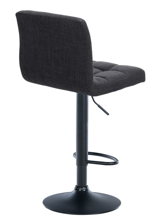 Tabouret de bar Calma tissu, gris foncé